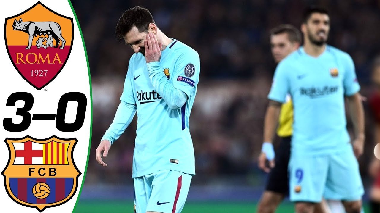 Roma Knock Messi and Barcelona Out of The Champions League